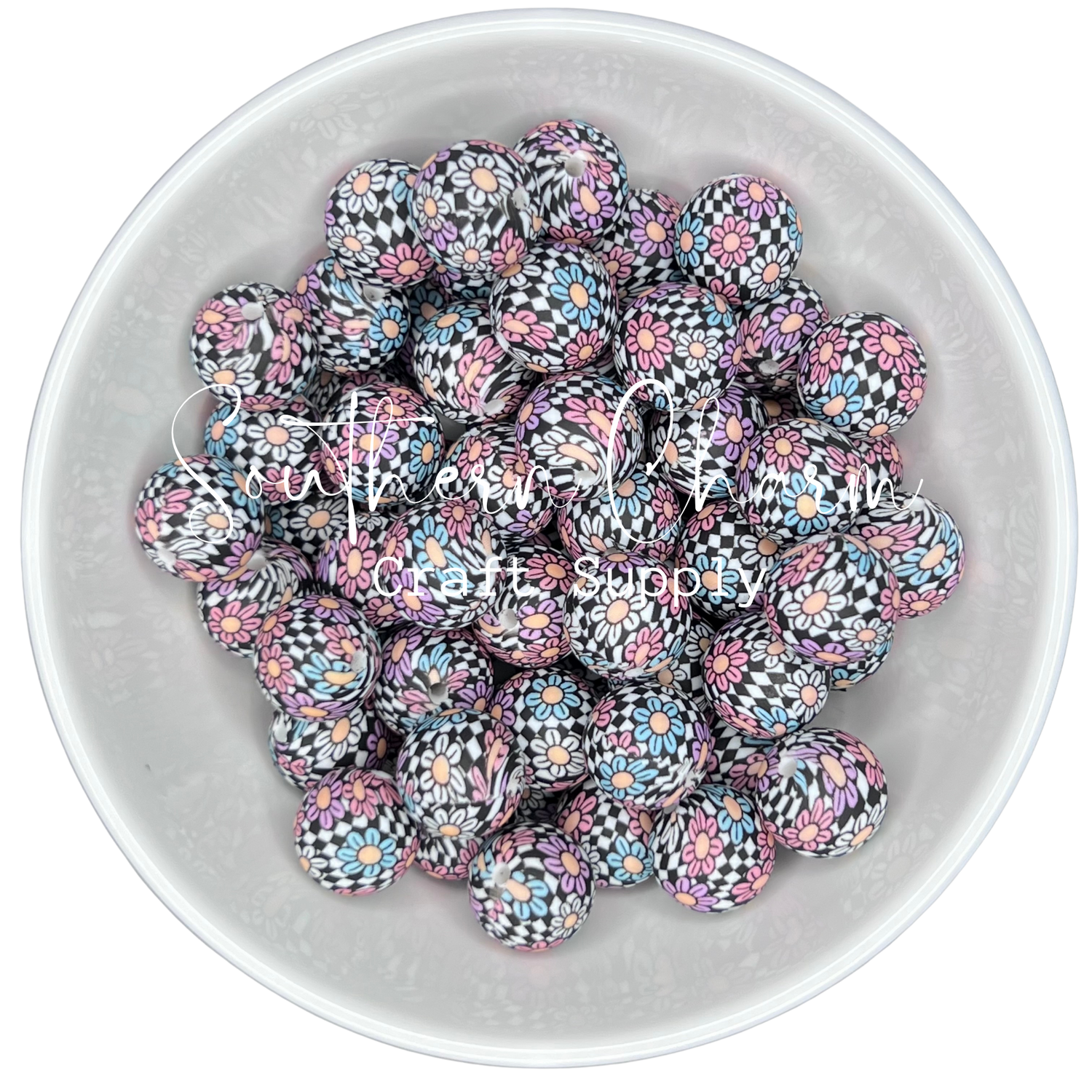 Silicone Printed Beads