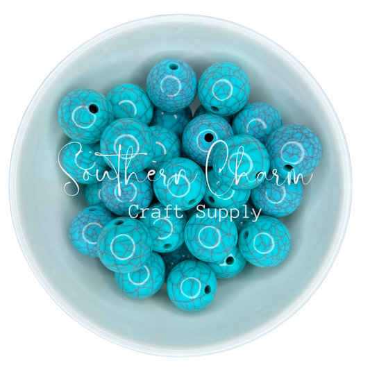 20mm Cracked Turquoise