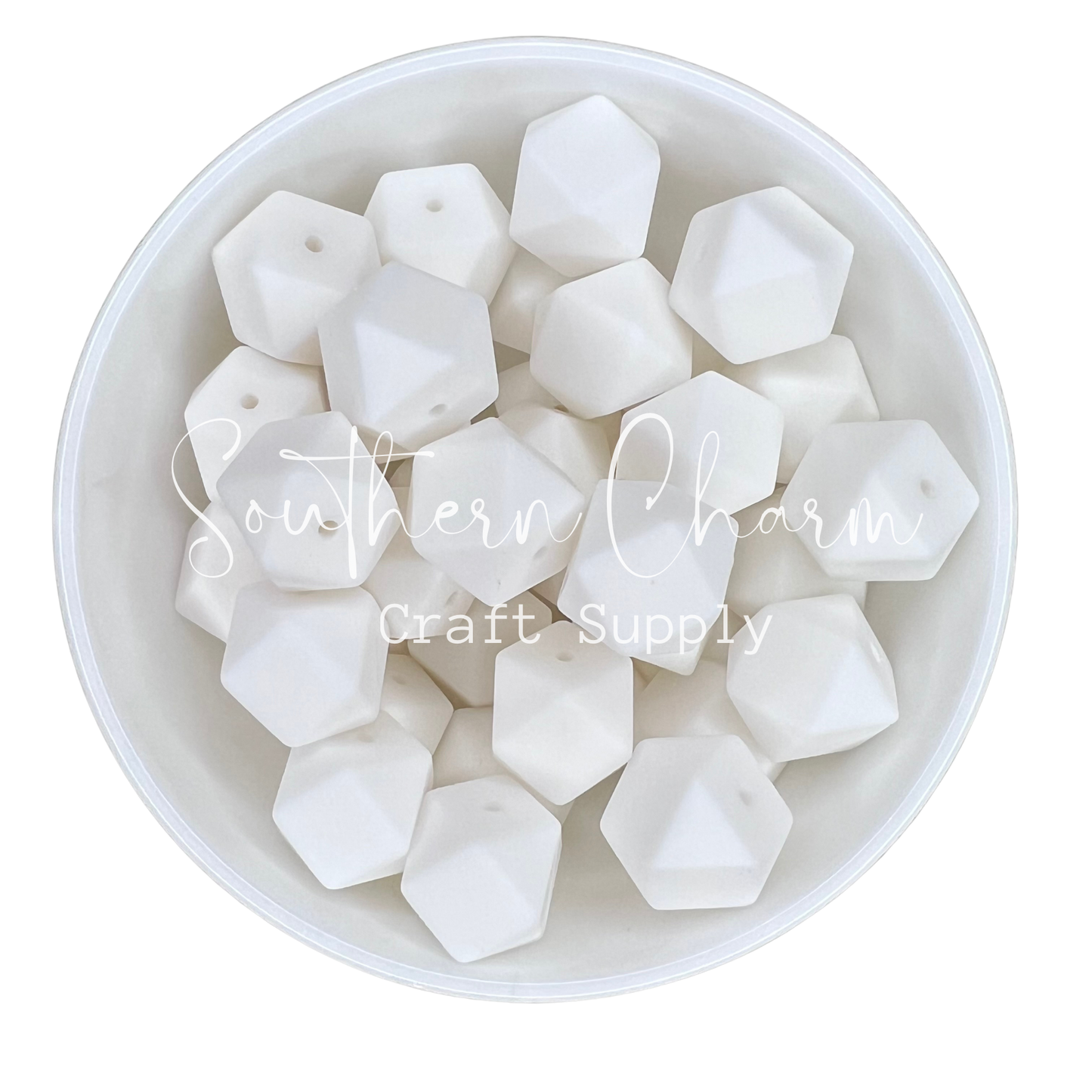 17mm White Hex