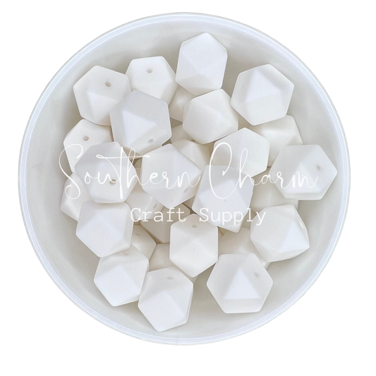 17mm White Hex