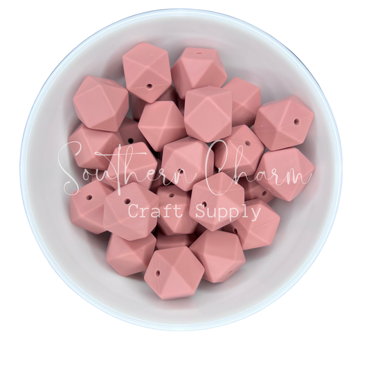 17mm Dusty Rose Hex